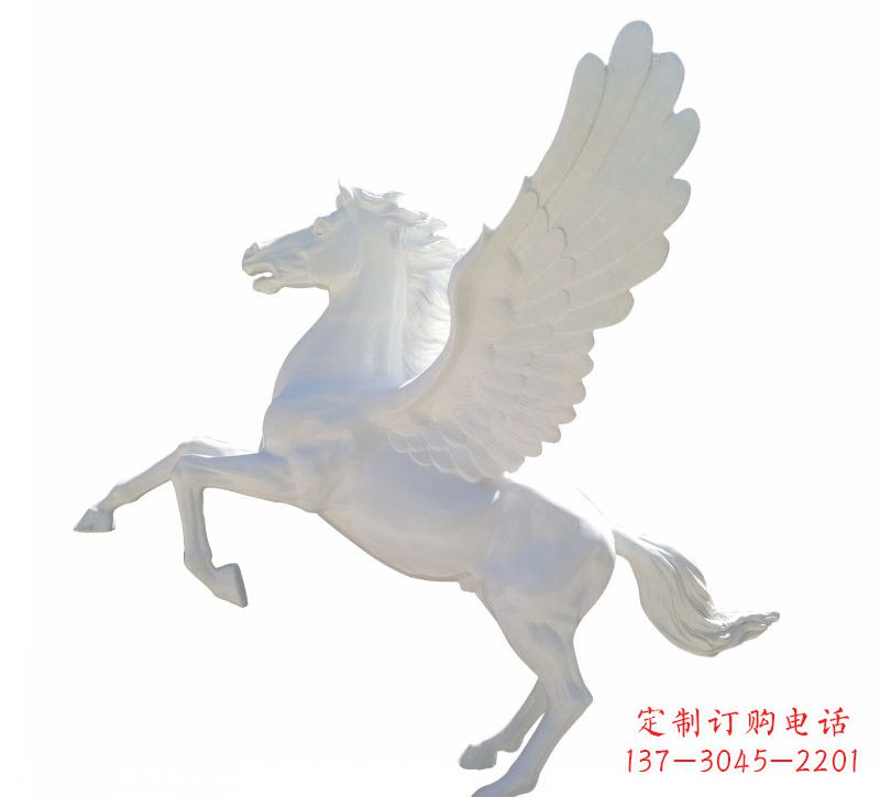 宁波玻璃钢白色飞马