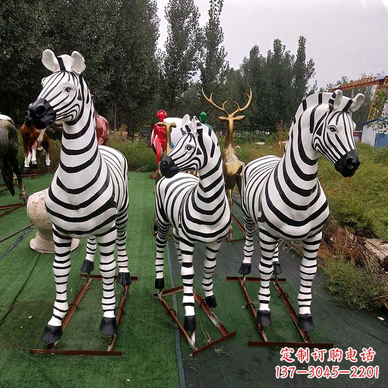 宁波斑马玻璃钢仿真雕塑
