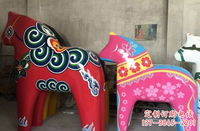 宁波新颖独角兽彩绘玻璃钢装饰品