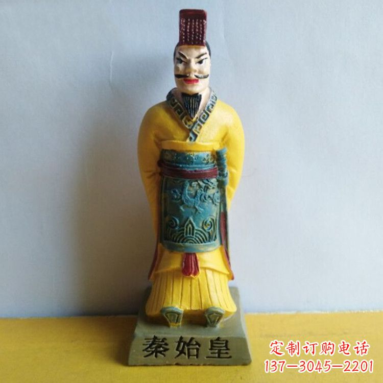 宁波玻璃钢彩绘秦始皇雕塑