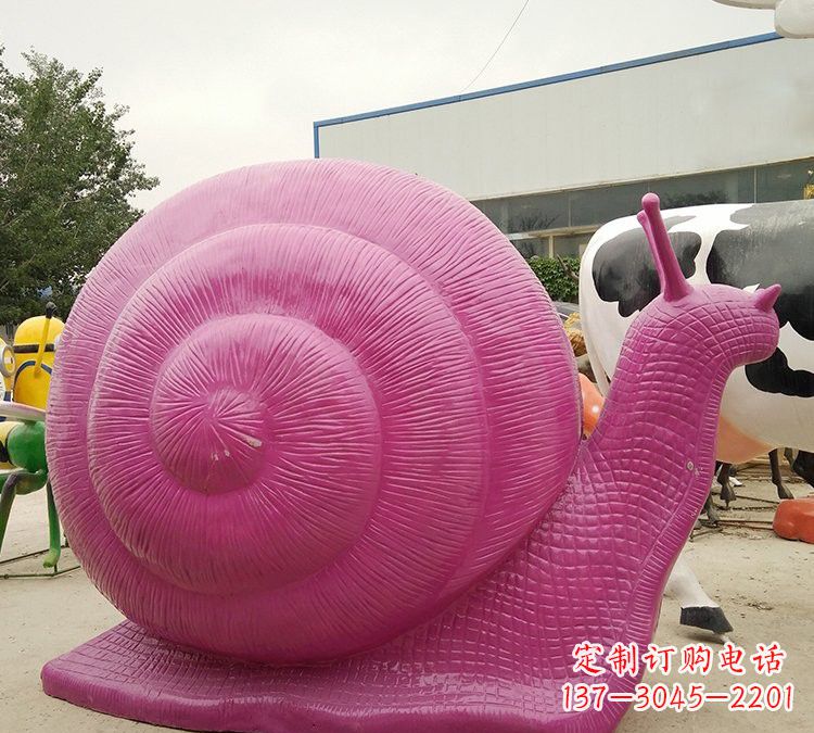 宁波玻璃钢彩色蜗牛雕塑