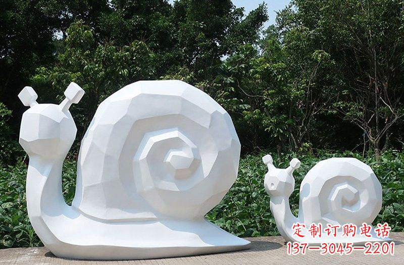 宁波玻璃钢抽象蜗牛雕塑
