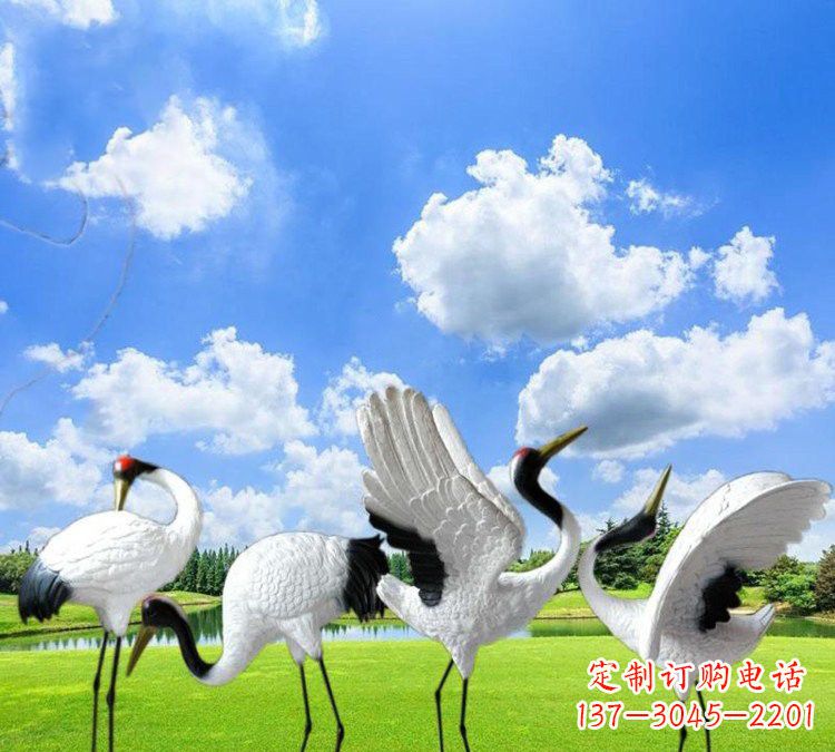 宁波玻璃钢丹顶鹤