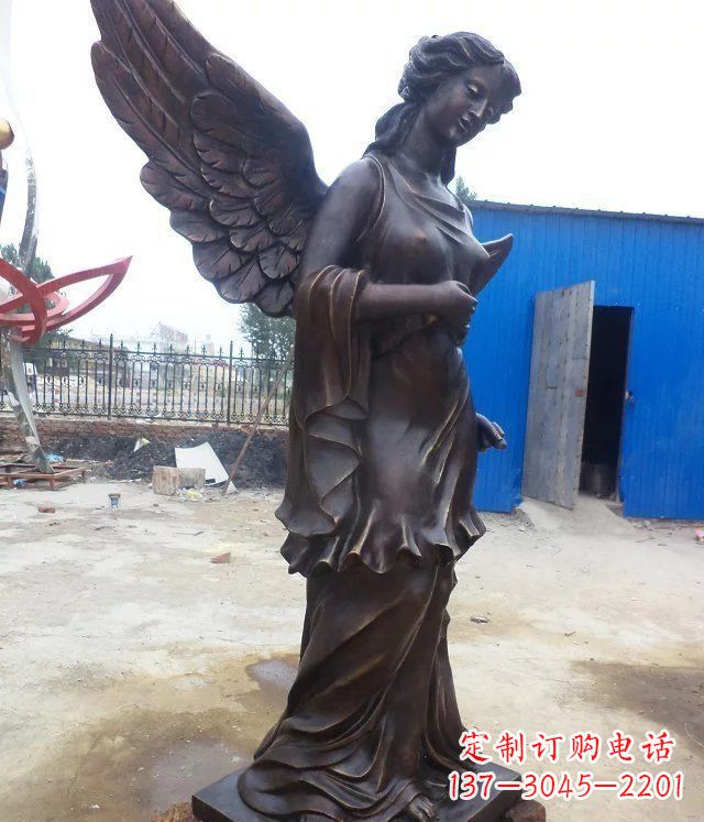 宁波玻璃钢仿铜欧式女人雕塑