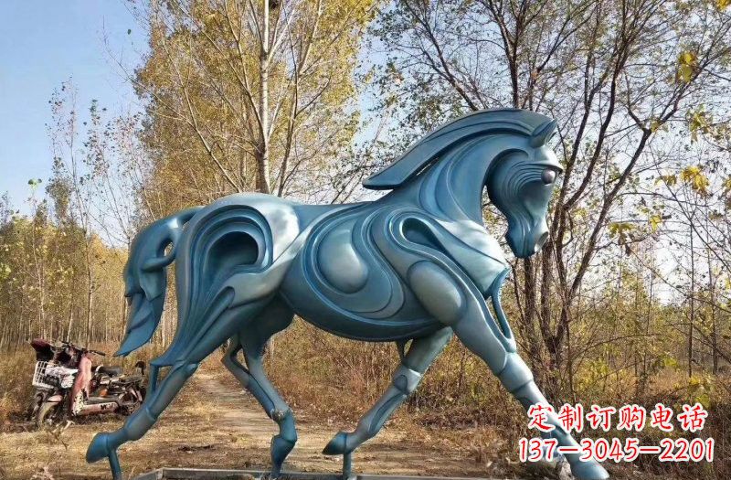 宁波玻璃钢雕刻的奔马