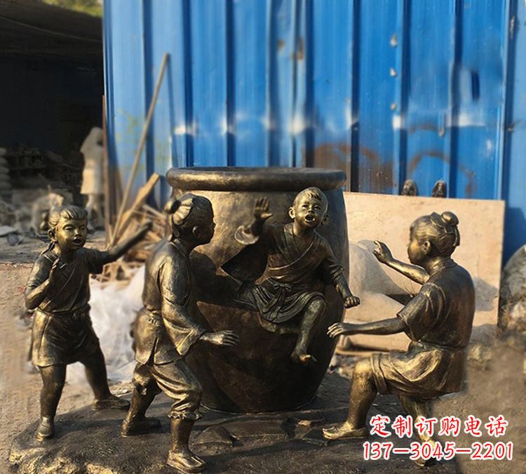 宁波玻璃钢仿铜司马光砸缸