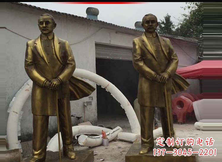 宁波玻璃钢仿铜孙中山雕塑
