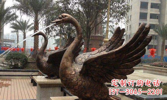 宁波天鹅雕塑美丽的视觉盛宴