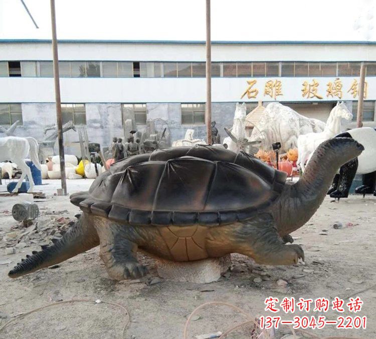 宁波玻璃钢仿真大型乌龟雕塑