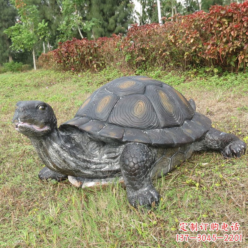 宁波玻璃钢仿真动物乌龟雕塑摆件