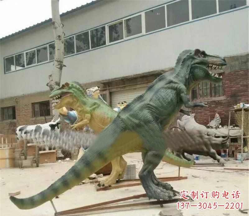 宁波玻璃钢制作的恐龙雕塑