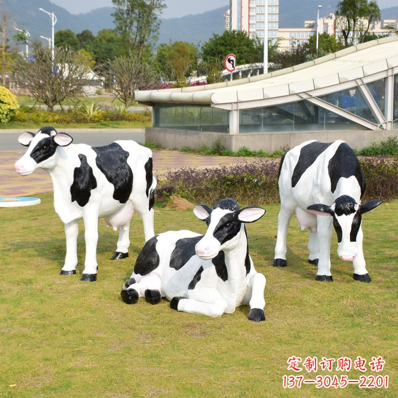 宁波玻璃钢奶牛雕塑给环境带来美丽