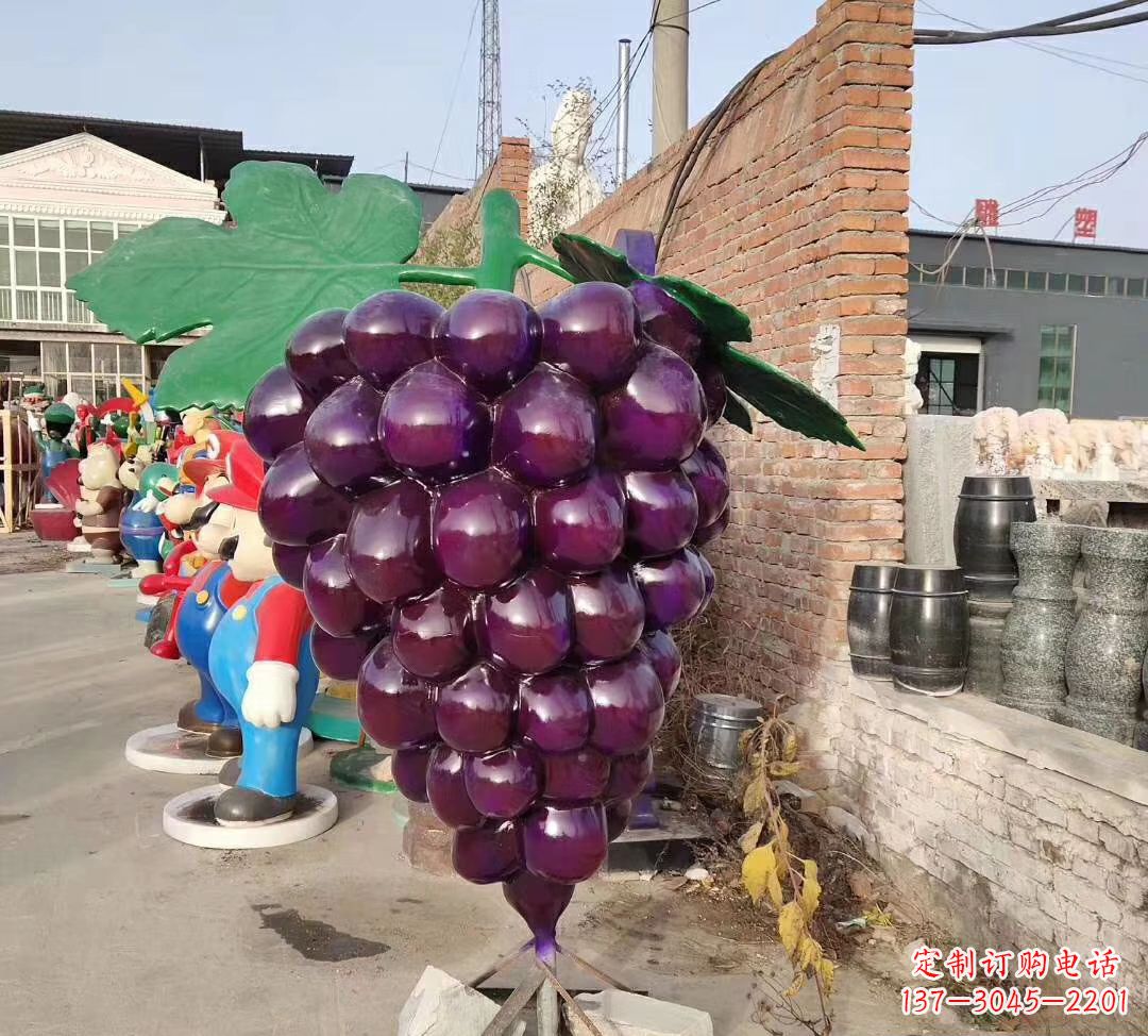 宁波仿真玻璃钢葡萄雕塑