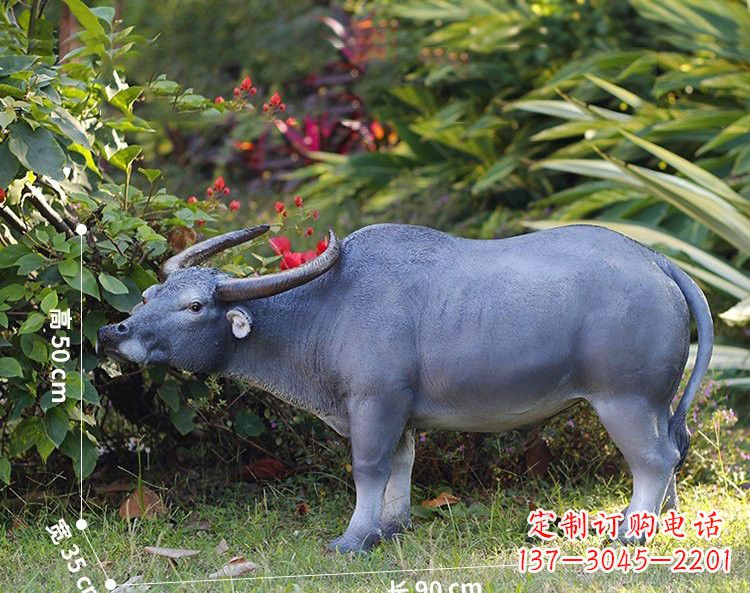 宁波玻璃钢仿真水牛雕塑