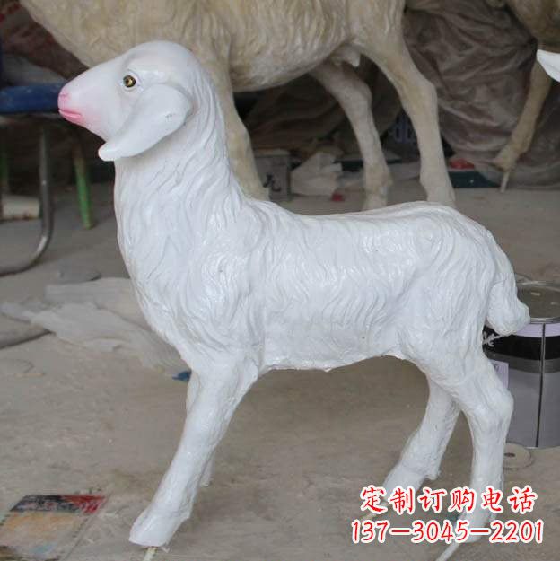 宁波玻璃钢仿真小羊