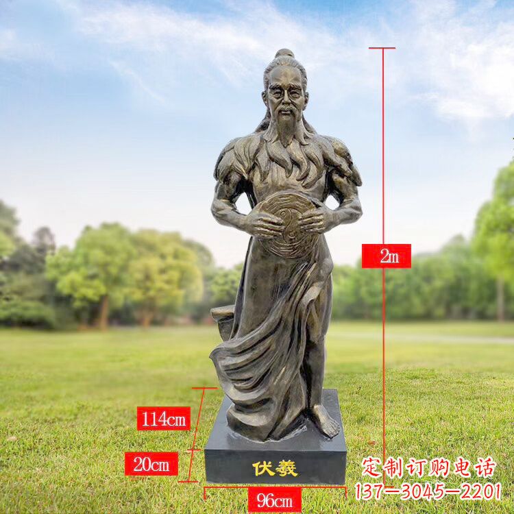 宁波伏羲玻璃钢雕塑传承中华文化的精神家园