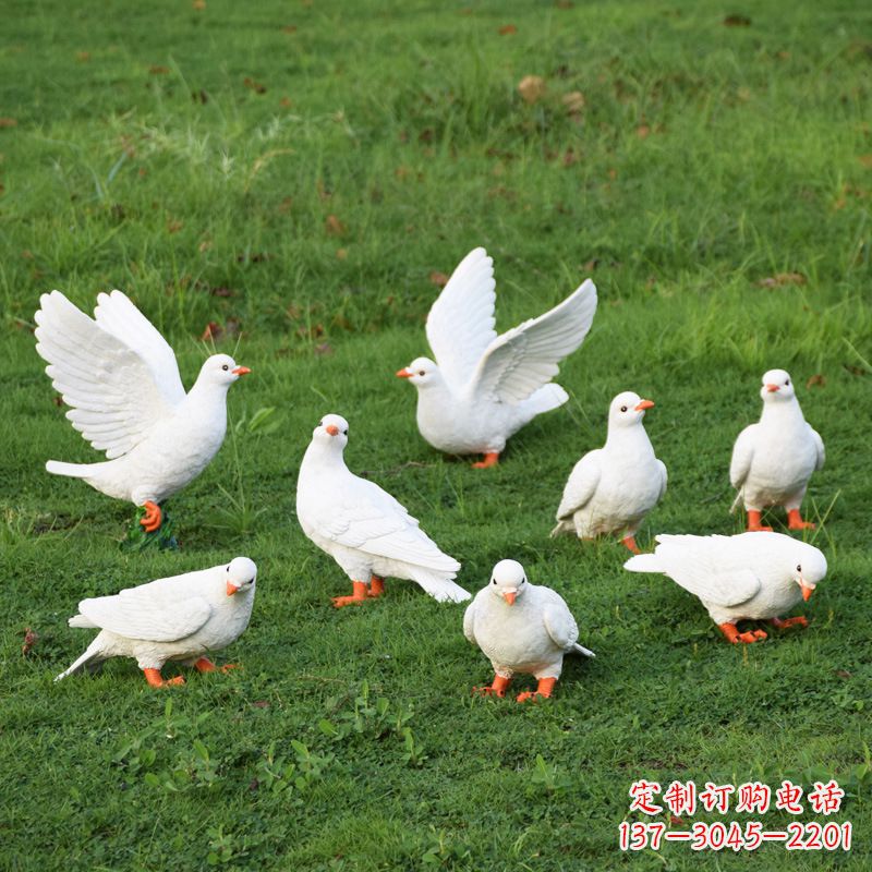 宁波玻璃钢鸽子雕塑