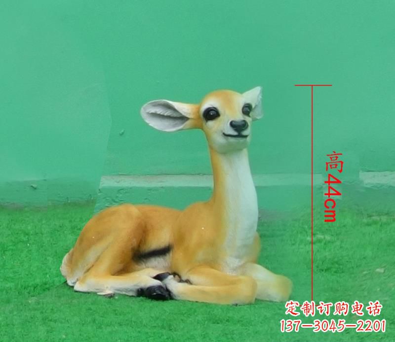 宁波玻璃钢公园仿真动物羚羊雕塑