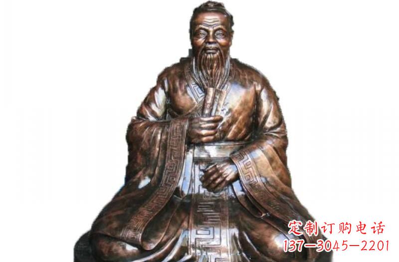 宁波玻璃钢古代名人孔子雕像