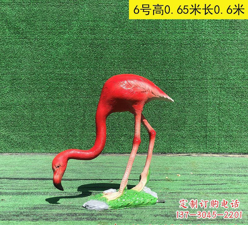 宁波精美玻璃钢火烈鸟雕塑