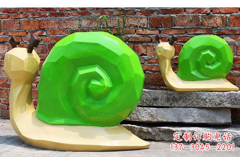 宁波玻璃钢蜗牛雕塑——浪漫又充满灵感
