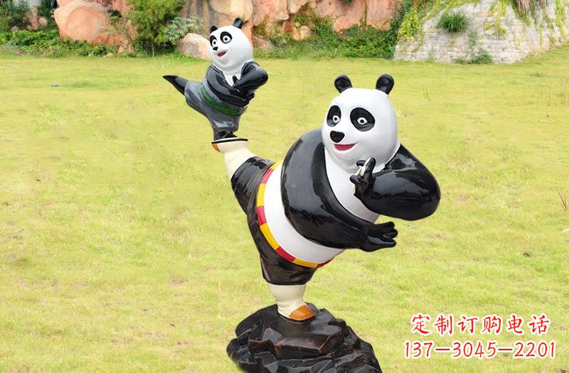 宁波玻璃钢卡通熊猫雕塑的艺术之美