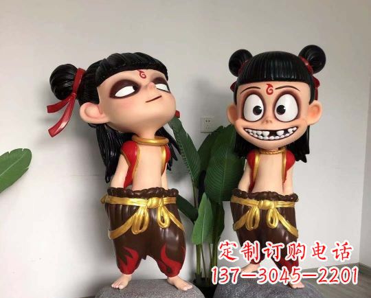 宁波玻璃钢制作的哪吒雕塑一种神奇的艺术
