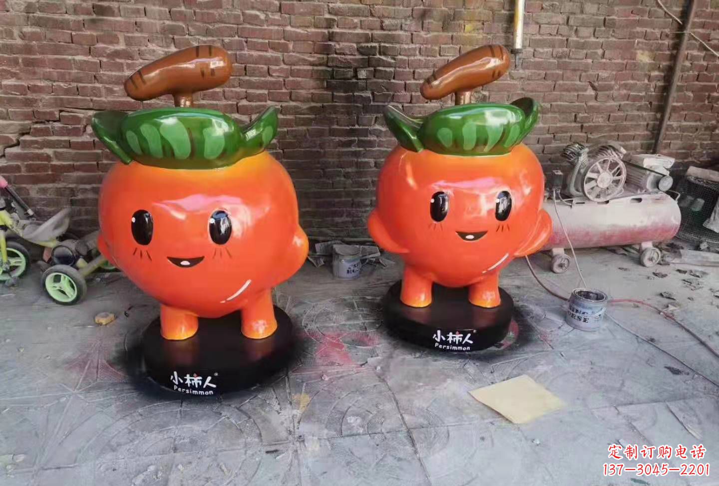 宁波玻璃钢卡通南瓜雕塑蔬菜摆件