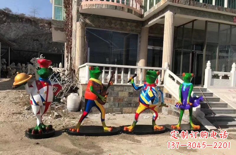 宁波玻璃钢制青蛙雕塑
