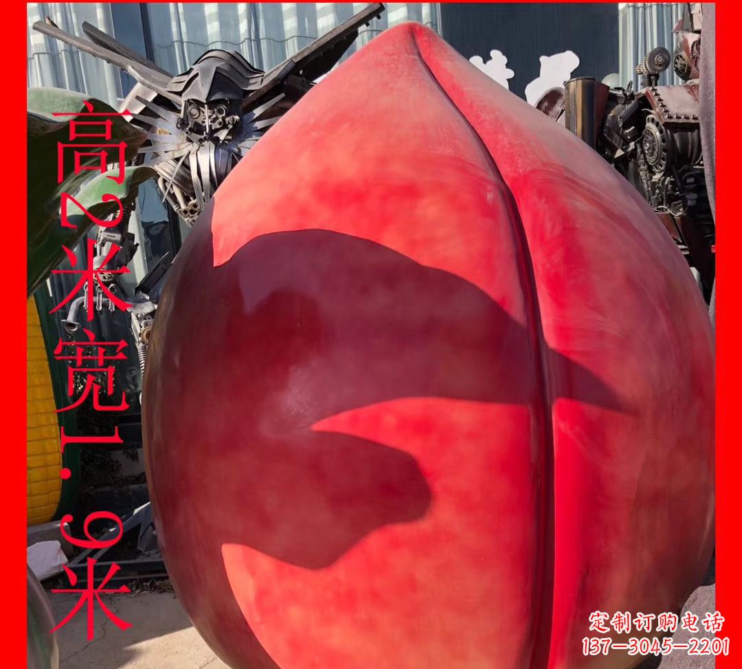 宁波玻璃钢烤漆水果景观雕塑