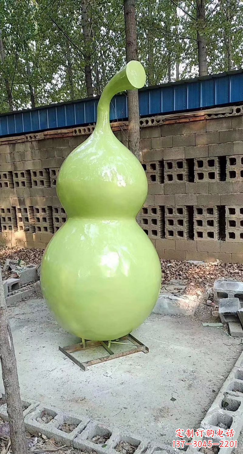 宁波玻璃钢烤漆园林葫芦雕塑