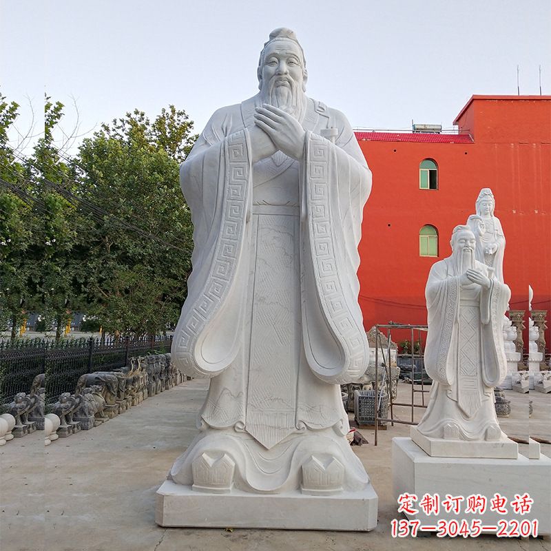 宁波玻璃钢制作的孔子雕塑
