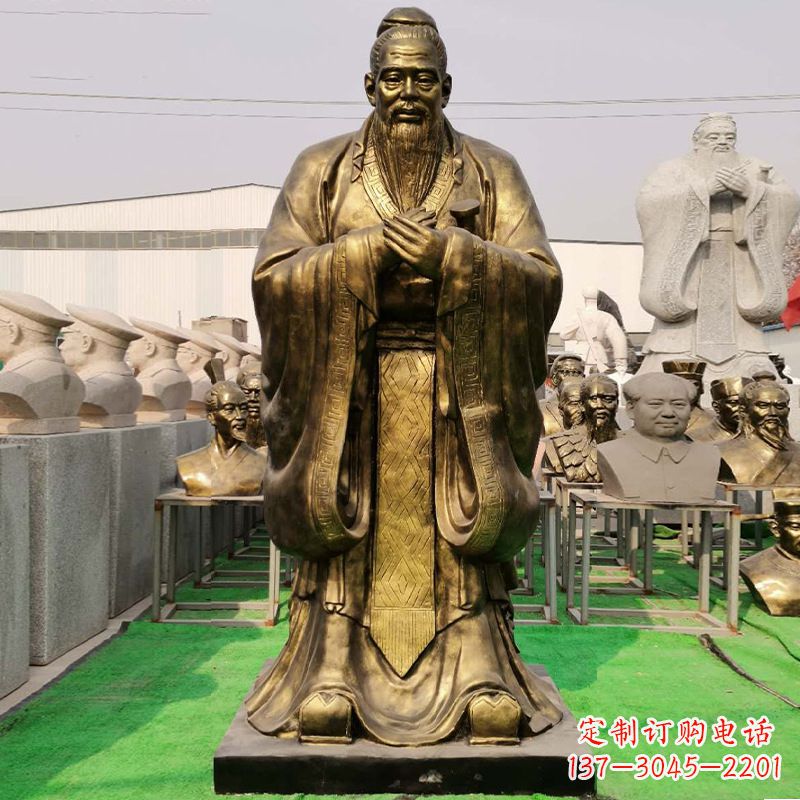 宁波玻璃钢孔子雕塑