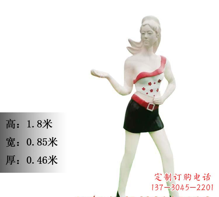 宁波玻璃钢美女雕塑