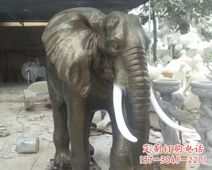 宁波玻璃钢门口大象雕塑