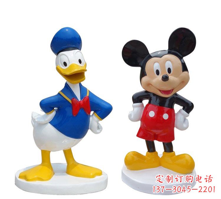 宁波玻璃钢米老鼠和唐老鸭