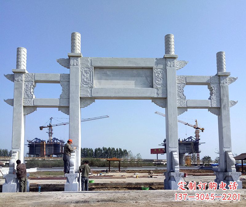 宁波玻璃钢牌坊雕塑