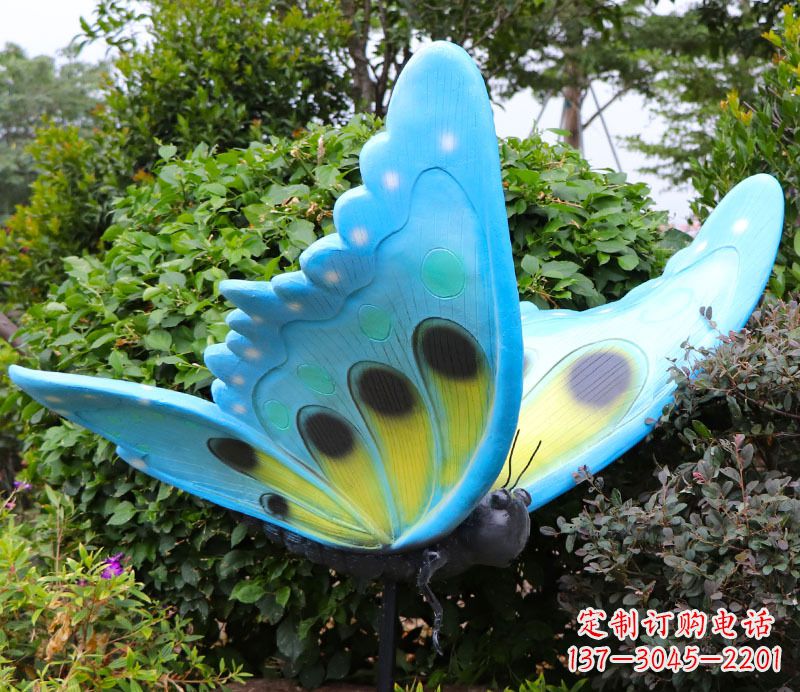 宁波玻璃钢树脂仿真昆虫蝴蝶雕塑