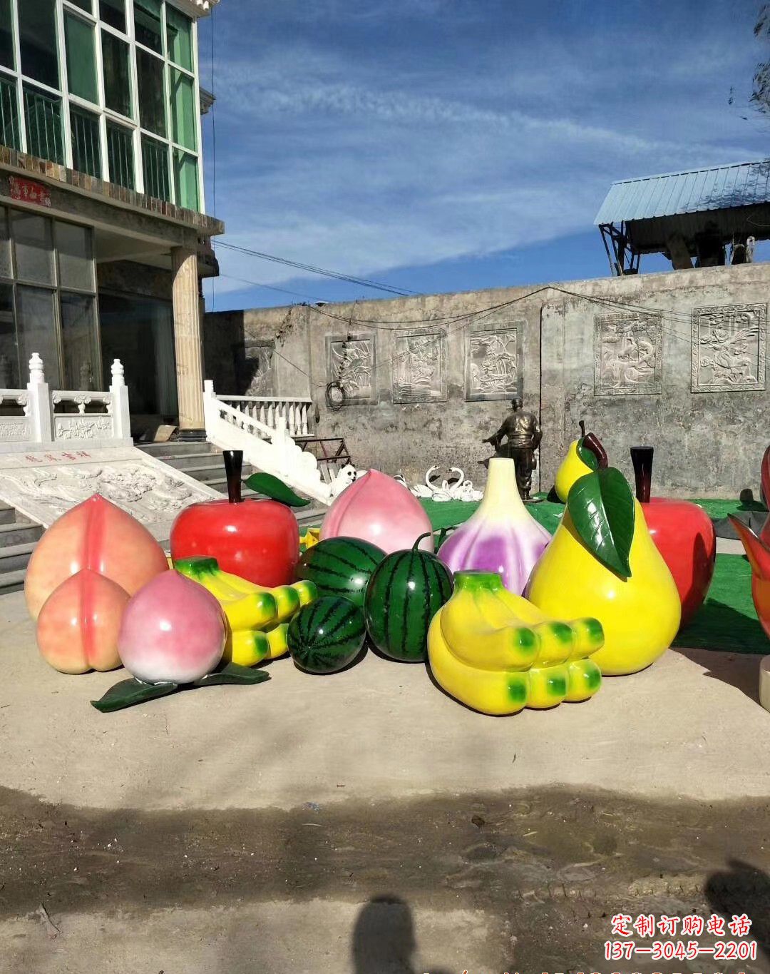 宁波玻璃钢水果景观雕塑