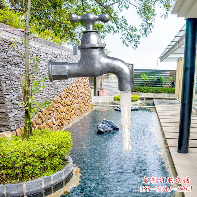 宁波玻璃钢水龙头喷泉雕塑精美绝伦