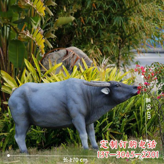 宁波玻璃钢水牛雕塑——象征力量的艺术作品