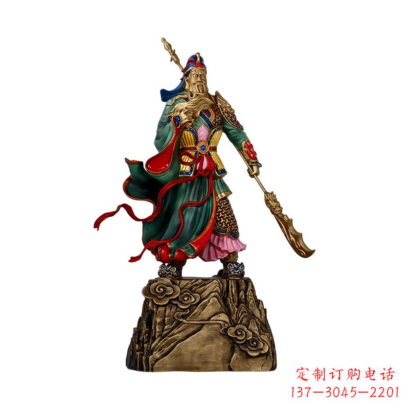 宁波玻璃钢制关羽雕塑