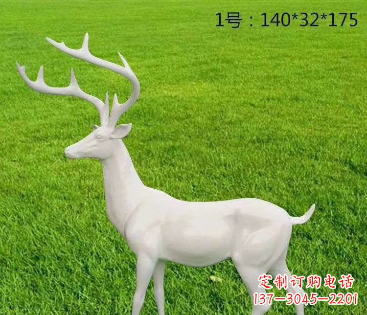 宁波玻璃钢小鹿古朴清新的动物雕塑
