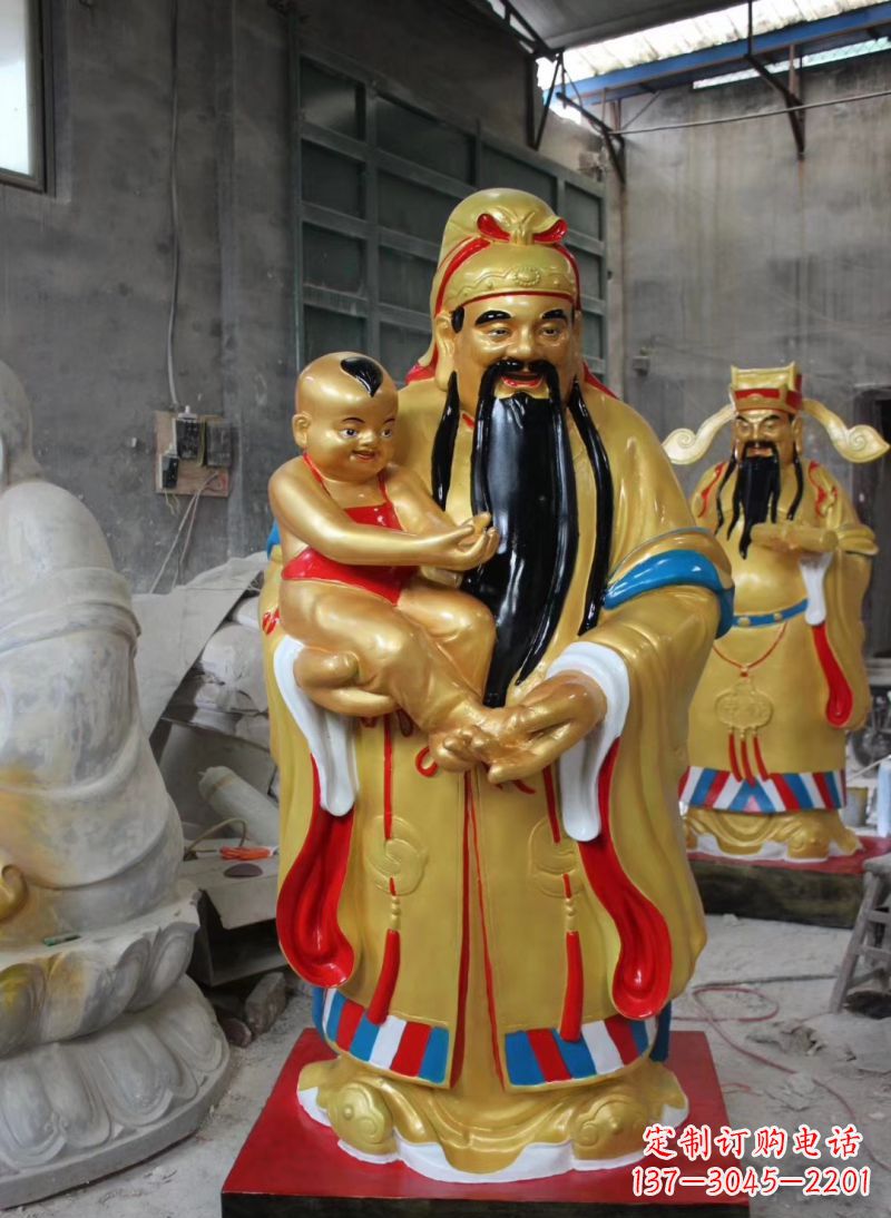 宁波福禄寿神像雕塑给予宗教庙宇灵性的祝福
