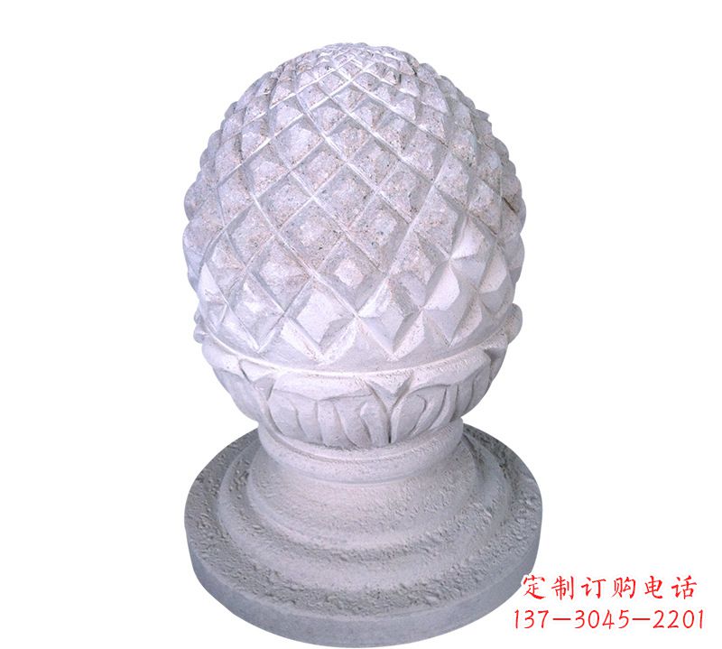 宁波菠萝型挡车路障石球