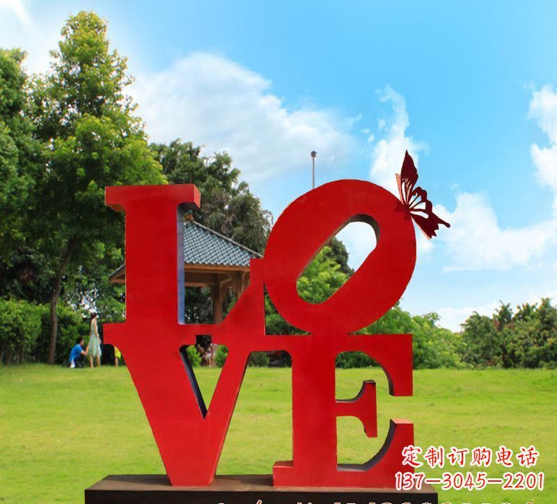 宁波不锈钢Love雕塑给世界带来爱的美
