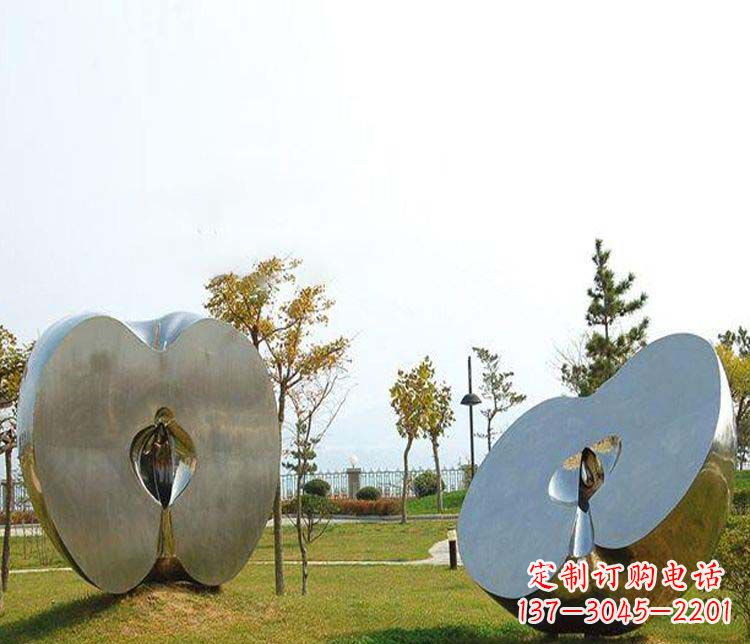 宁波不锈钢雕刻的苹果
