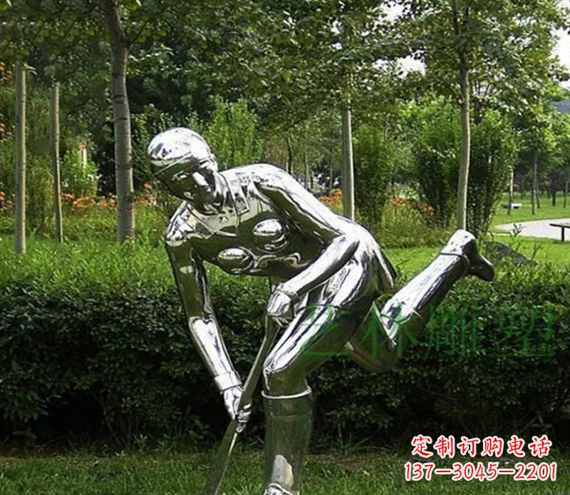 宁波不锈钢保龄球人物雕塑