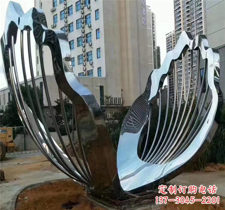 宁波不锈钢贝壳景观雕塑