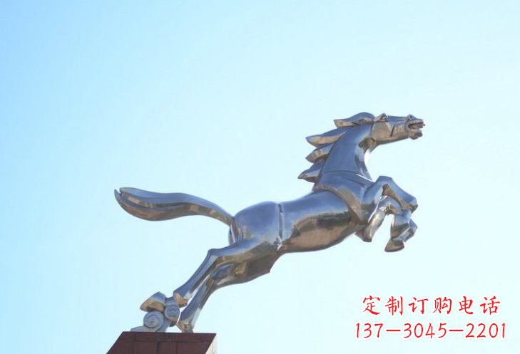 宁波不锈钢奔马雕塑